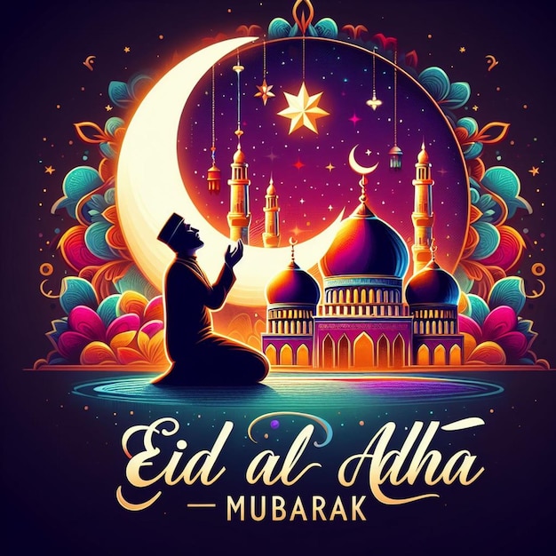 El póster de Eid al Adha Mubarak