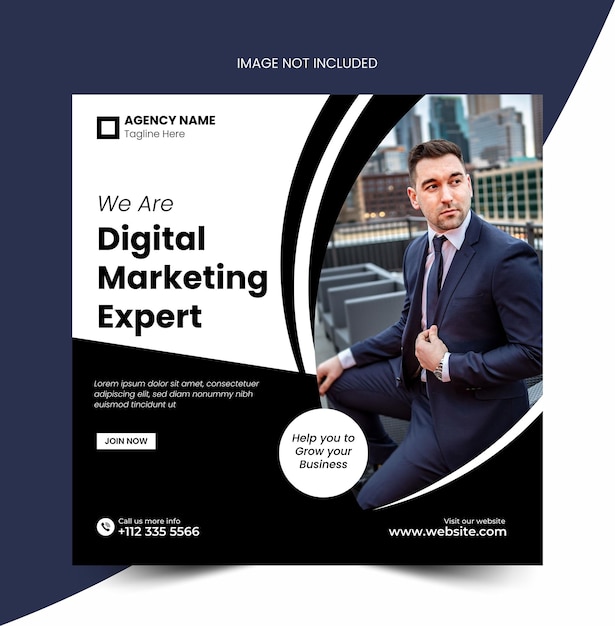 Un póster para un experto en marketing digital