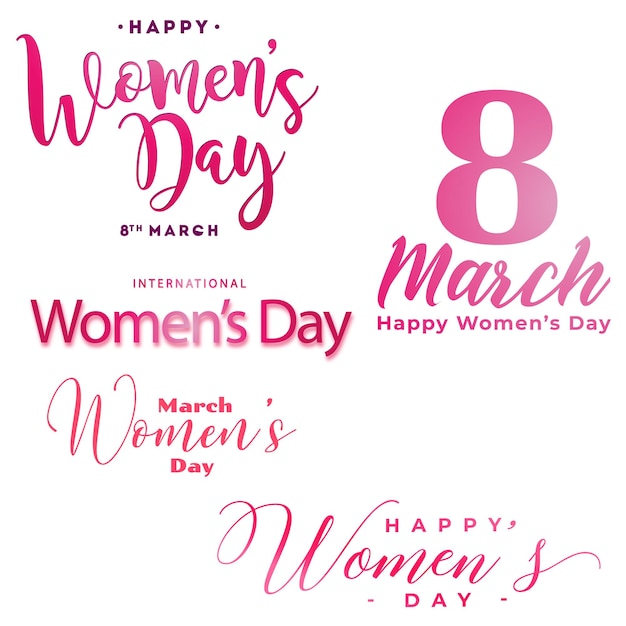 Poster del feliz día de la mujer 8 de marzo Día Internacional de la Mujer