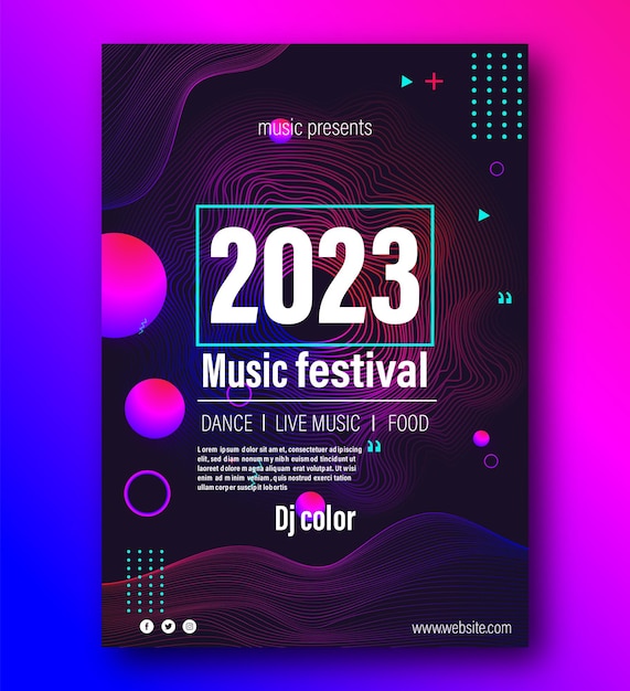 Póster de festival de música