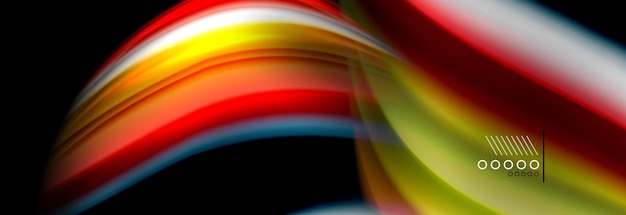 Poster de flujo de color onda forma líquida color de fondo diseño artístico para su diseño