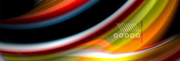 Poster de flujo de color onda forma líquida color de fondo diseño artístico para su diseño