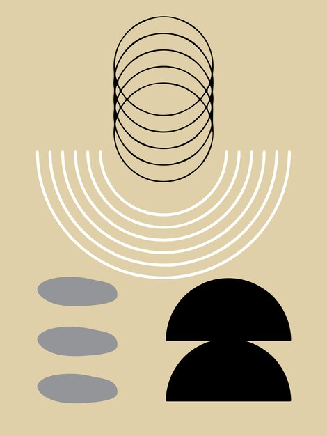Poster de fondo abstracto para diseño y creatividad imprimible y fácil de editar