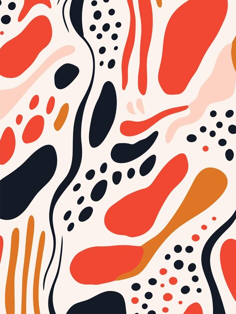 Poster de fondo abstracto con flores