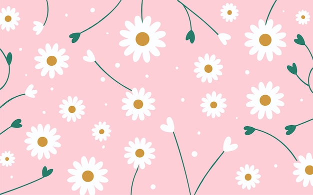 Poster de fondo abstracto con flores