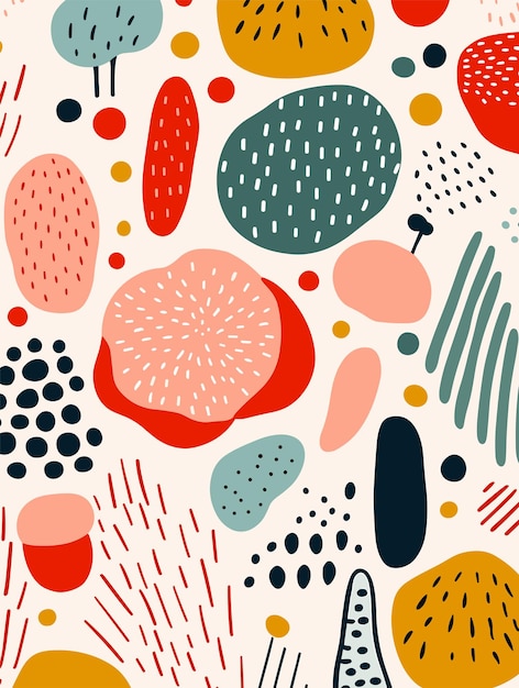 Poster de fondo abstracto con flores