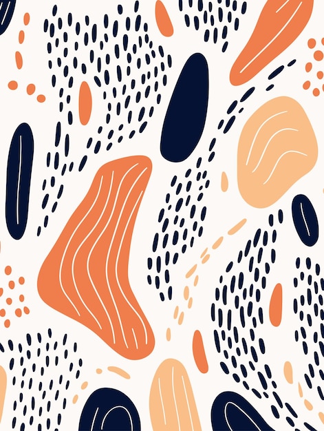 Poster de fondo abstracto con flores