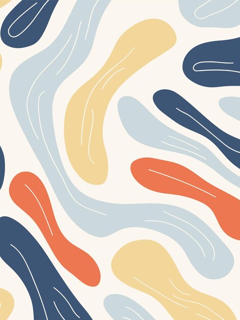 Poster de fondo abstracto con flores