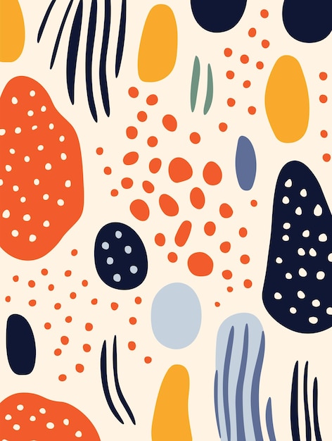 Poster de fondo abstracto con flores