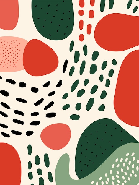 Poster de fondo abstracto con flores