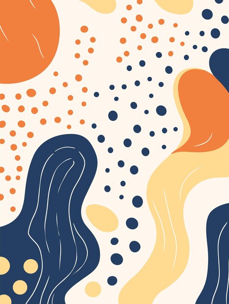 Poster de fondo abstracto con flores
