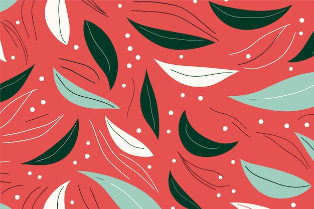 Poster de fondo abstracto con flores