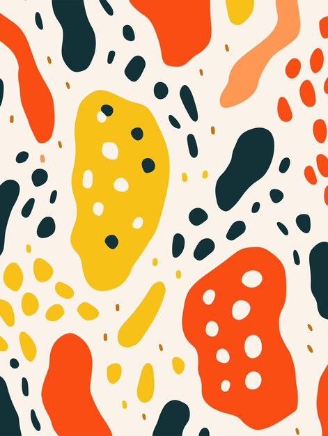 Poster de fondo abstracto con flores