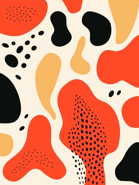 Poster de fondo abstracto con flores