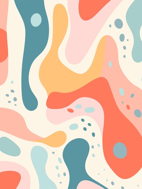 Poster de fondo abstracto con flores