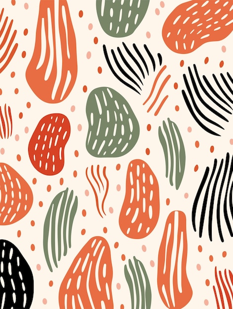 Poster de fondo abstracto con flores