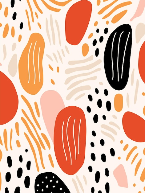 Poster de fondo abstracto con flores