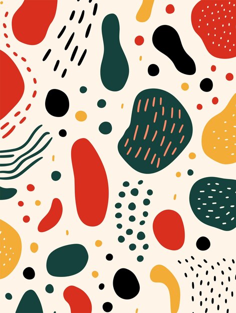 Poster de fondo abstracto con flores