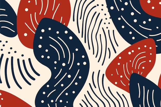 Poster de fondo abstracto con flores
