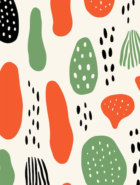 Poster de fondo abstracto con flores