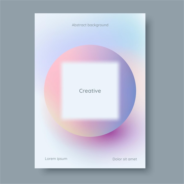 Poster de fondo y forma de gradiente