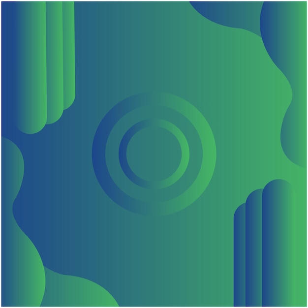 Poster de fondo de punto de patrón azul-verde abstracto con triángulo dinámico