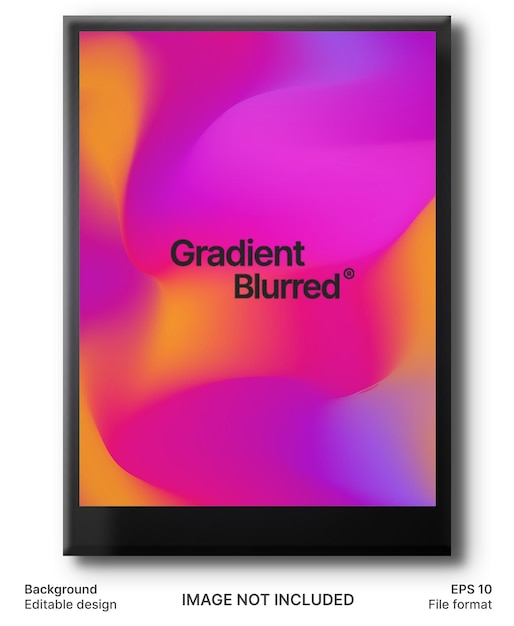 Poster de gradiente moderno de moda con fondo vectorial abstracto
