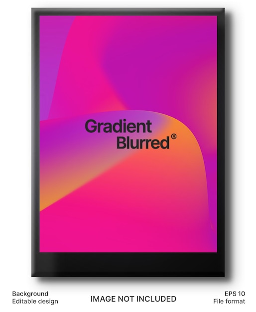 Poster de gradiente moderno de moda con fondo vectorial abstracto