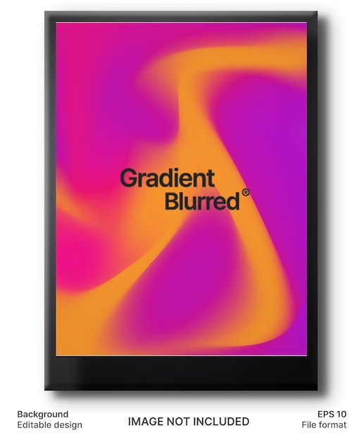 Poster de gradiente moderno de moda con fondo vectorial abstracto