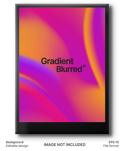 Poster de gradiente moderno de moda con fondo vectorial abstracto