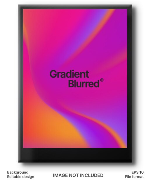Poster de gradiente moderno de moda con fondo vectorial abstracto