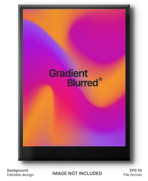 Poster de gradiente moderno de moda con fondo vectorial abstracto