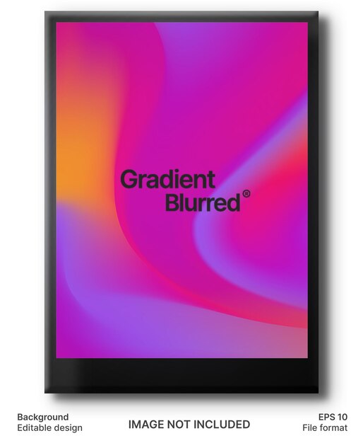 Poster de gradiente moderno de moda con fondo vectorial abstracto