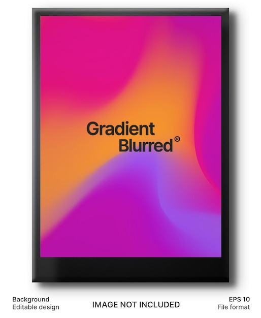 Poster de gradiente moderno de moda con fondo vectorial abstracto