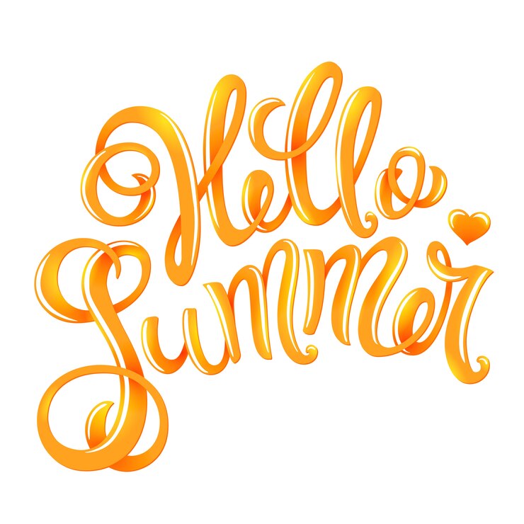 Vector póster de hola verano