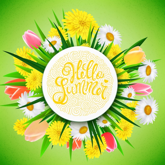Póster de hola verano