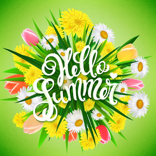 Póster de hola verano