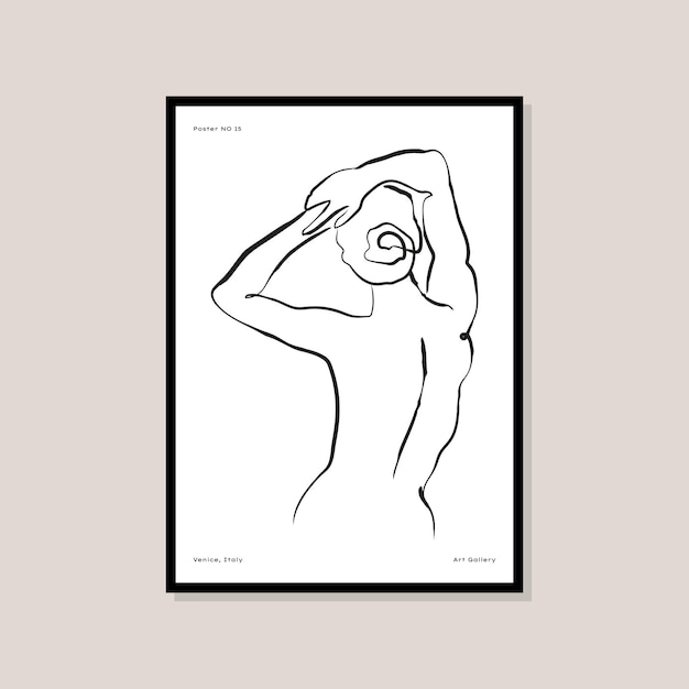 Póster de impresión de arte minimalista bohemio para su colección de arte mural y decoración de diseño de interiores