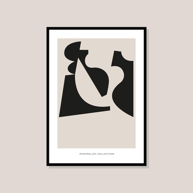 Póster de impresión de arte minimalista bohemio para su colección de arte mural y decoración de diseño de interiores