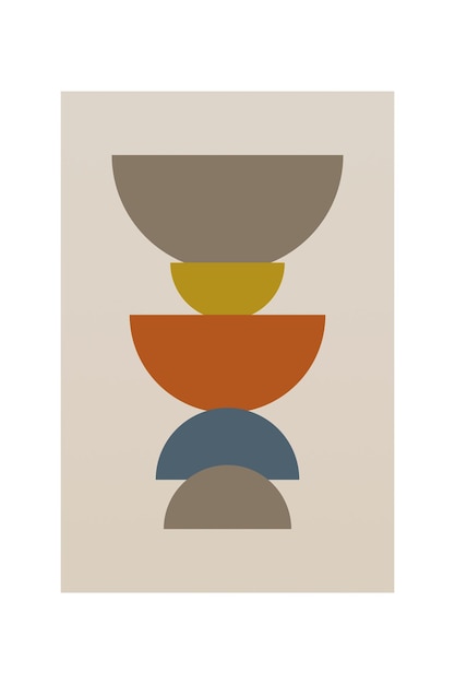 Póster imprimible de decoración de arte de pared de mediados de siglo