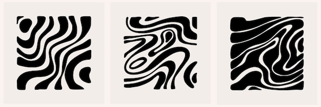 Póster maravilloso abstracto Y2K moderno estilo minimalista dibujado a mano para papel tapiz decoración de pared tela postal cubierta plantilla banner