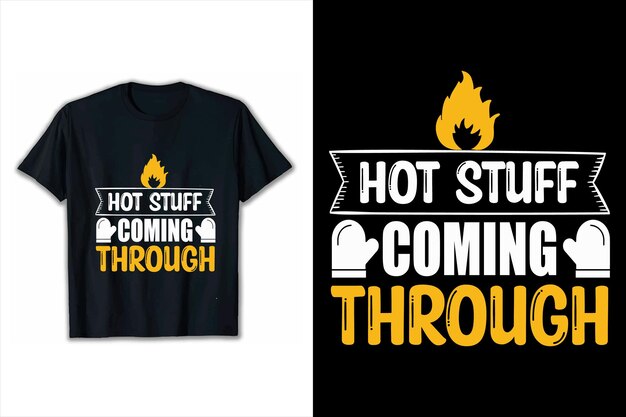 Vector poster motivacional diseño de citas inspiradoras cosas calientes que vienen a través del diseño de camisetas