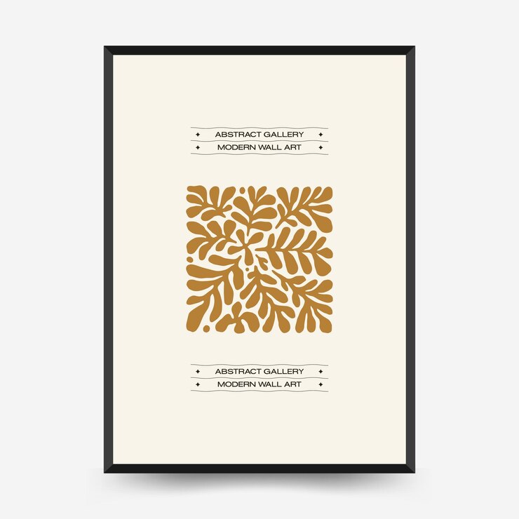 Vector el póster de neutralfloral