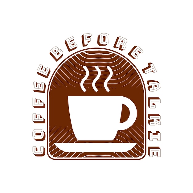 Poster retro de diseño de taza de café vintage para camisetas Street Wear y estilo urbano