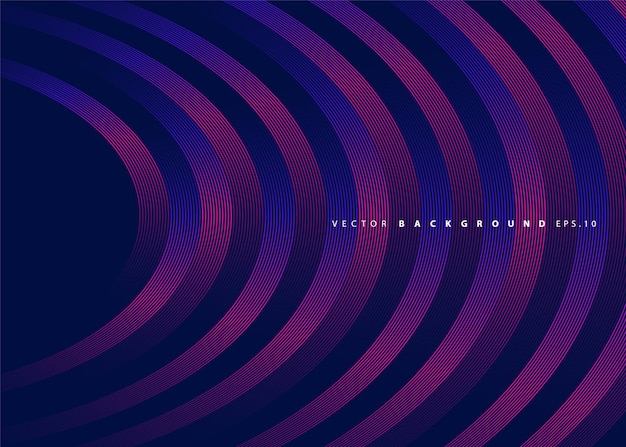 Posteriores de tecnología abstracta por fondo de rayas Patrón moderno de línea Ilustración vectorial EPS 10