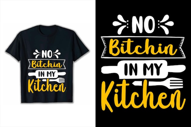 Vector posterios motivacionales no hay perra en mi camiseta de cocina diseño de citas inspiradoras