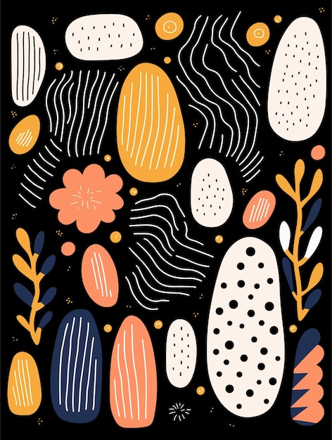 Pósters de fondo con patrones abstractos