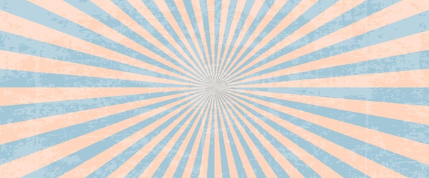 Pósters horizontales vintage grunge retro en mal estado de color Peach fuzz tendencia 2024 y fondo azul
