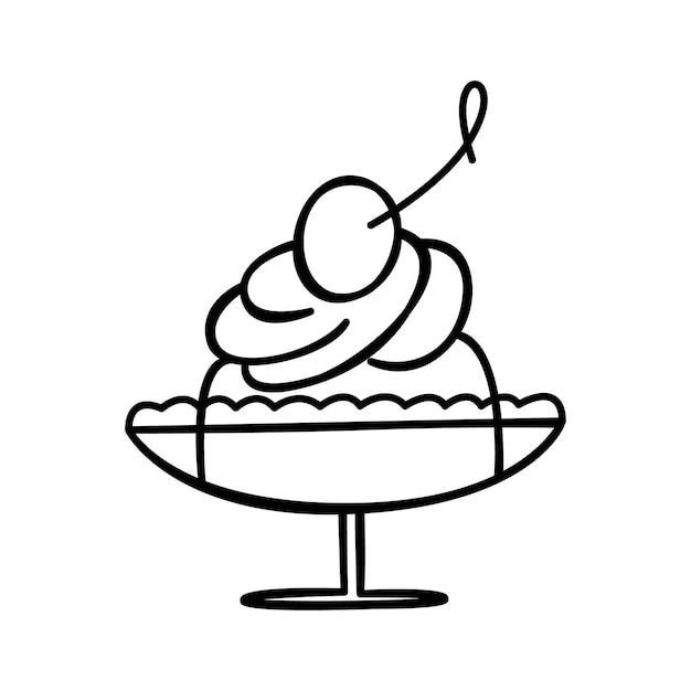 Postre pudín aislado sobre fondo blanco.