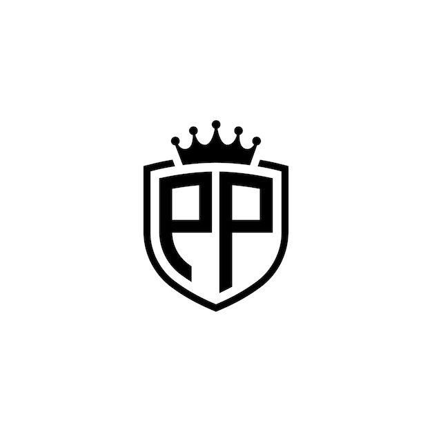 PP monograma logotipo diseño letra texto nombre símbolo monocromo logotipo alfabeto carácter simple logotipo